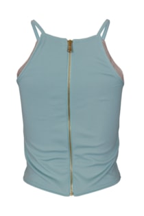 Top cropped de alças