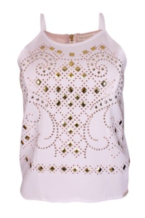 Top cropped de alças