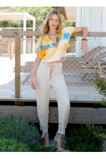 Pantalones con hebilla