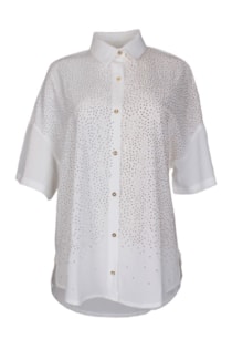 Blusa oversize com brilhantes