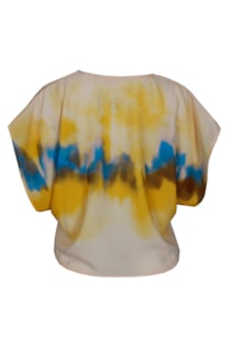 Blusa cropped com lantejoulas