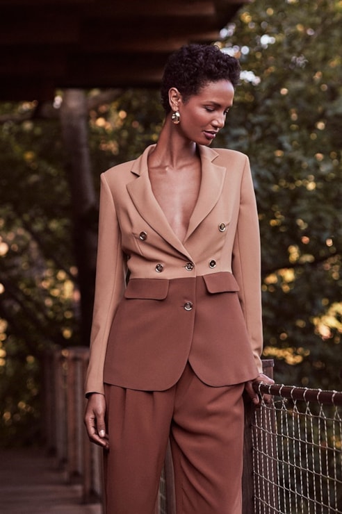 Blazer bicolor