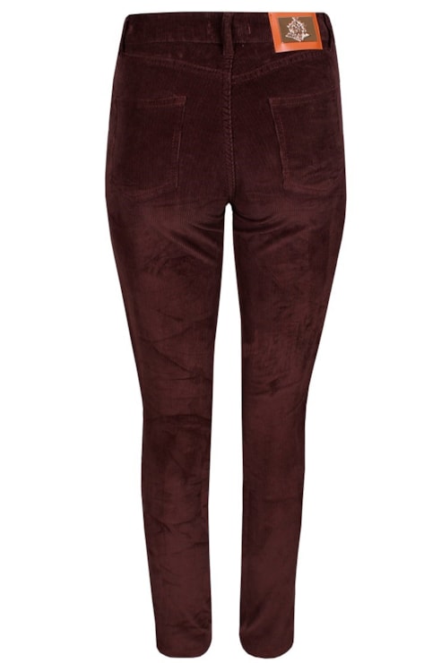 Calças skinny tecido combinado