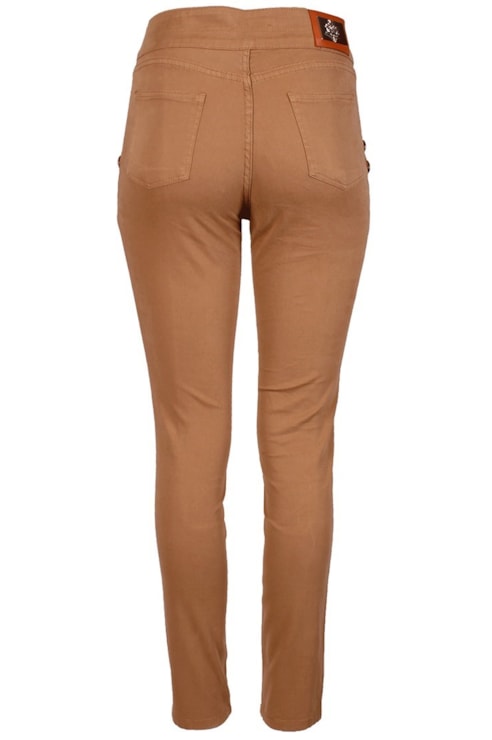 Calças skinny com botões