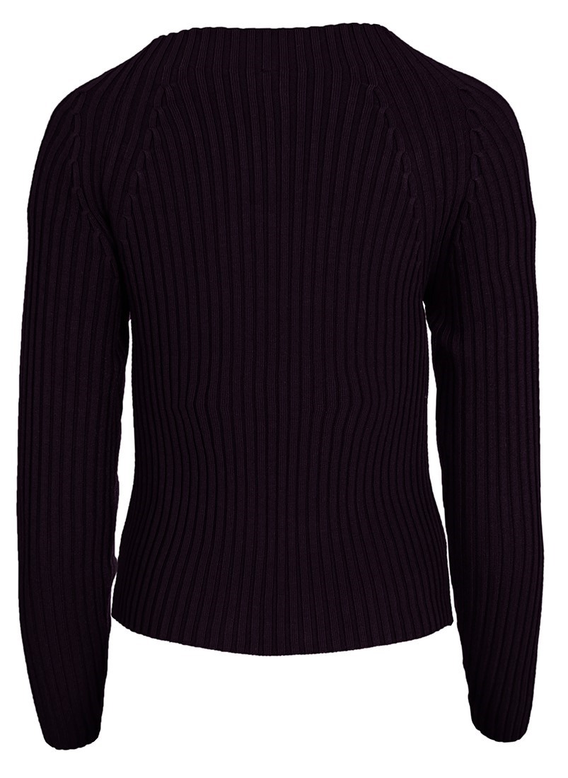 Camisola canelada de tricot