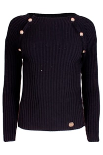Camisola canelada de tricot