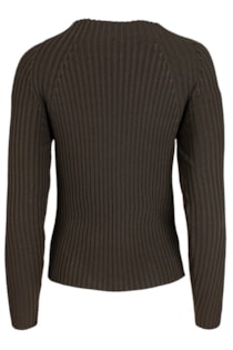 Camisola canelada de tricot