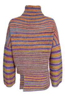 Camisola assimétria de tricot