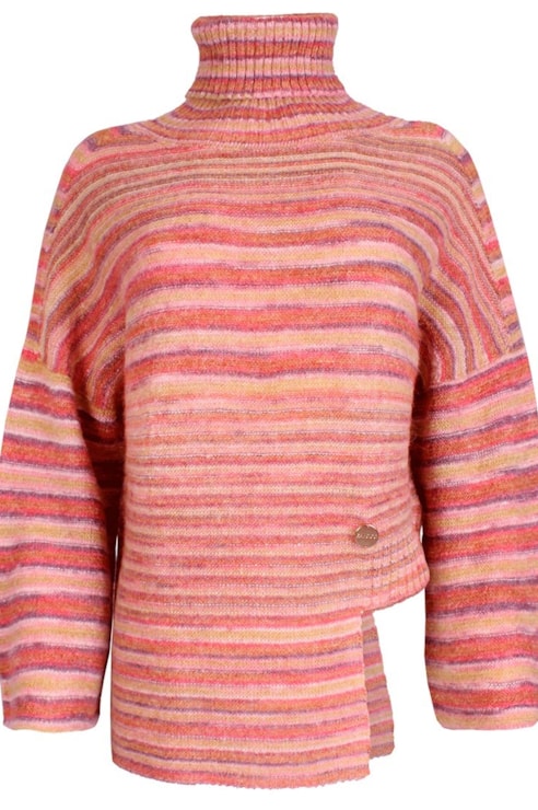 Camisola assimétria de tricot