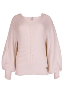 Camisola de tricot com capuz