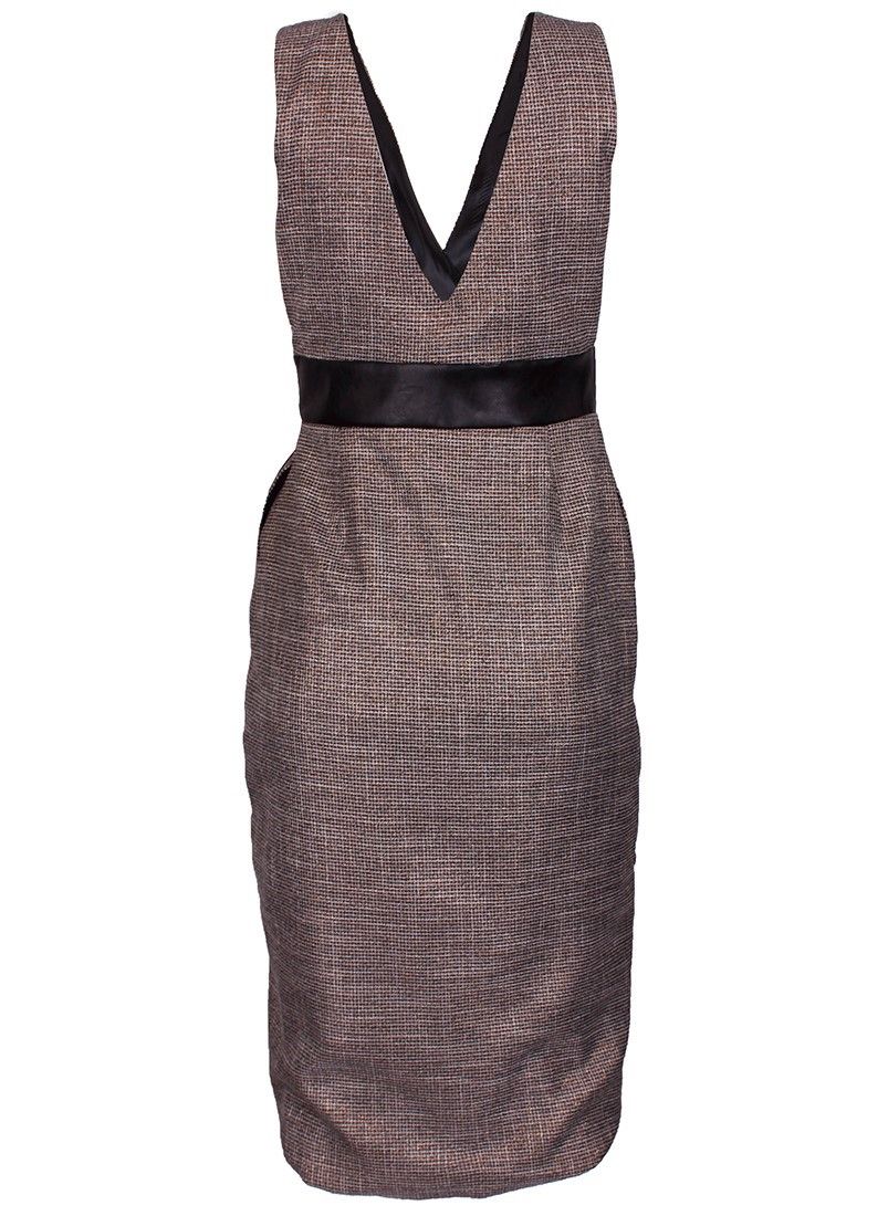 Vestido cruzado a cuadros