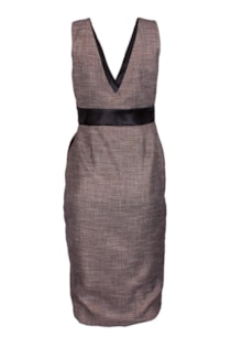 Vestido cruzado a cuadros