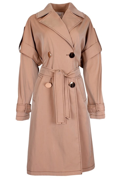 Gabardine com vivos em contraste