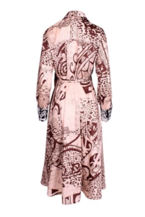 Vestido cruzado midi