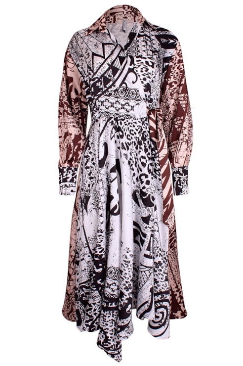 Cross midi dress