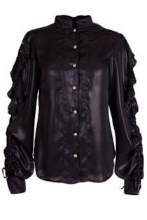 Blusa com folhos