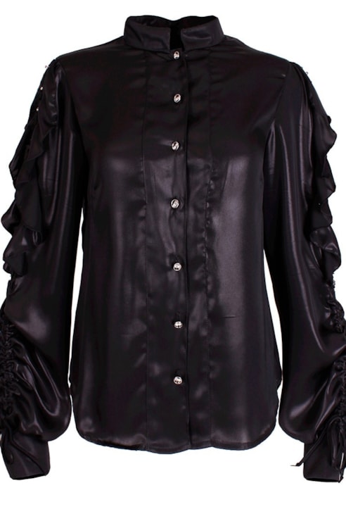 Blusa com folhos