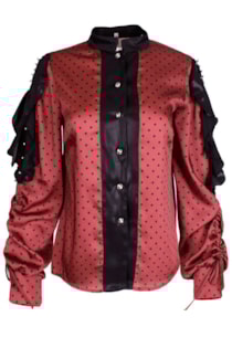 Blusa com folhos