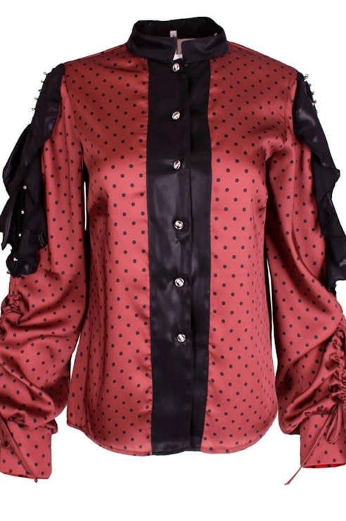 Blusa com folhos