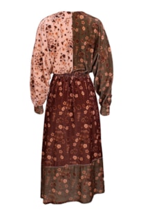Vestido decote cruzado