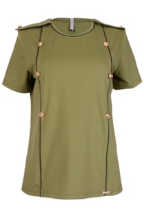 T-shirt com botões