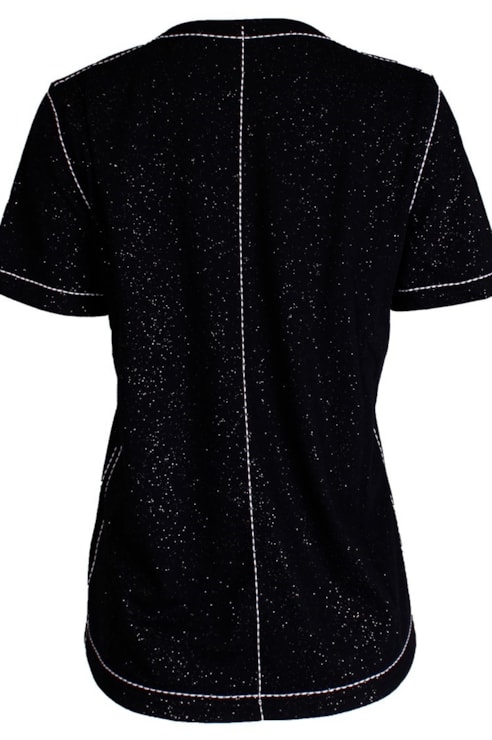 T-shirt com pesponto em contraste