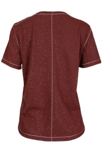 T-shirt com pesponto em contraste