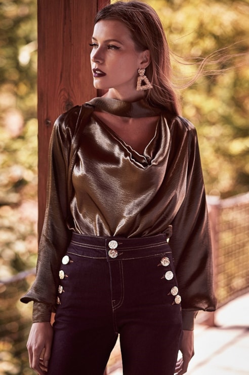 Turtleneck blouse