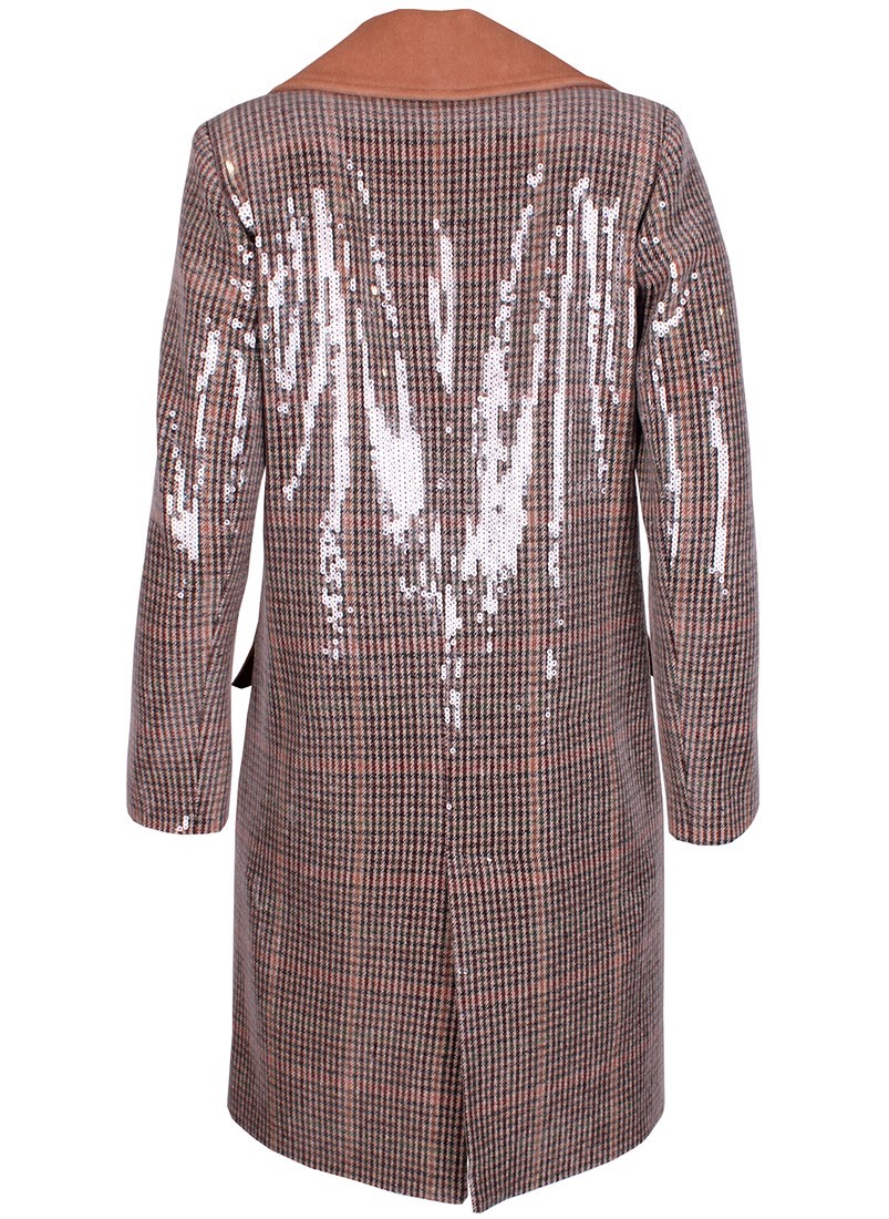 Casaco oversize com lantejoulas