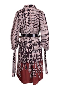 Vestido amplo com cinto
