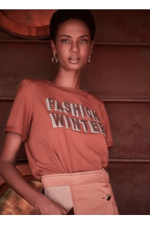 T-shirt with sequins