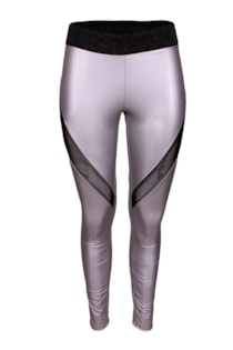 Leggings combinada em tule