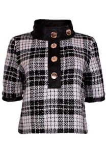 Blusa padrão pied-de-poule