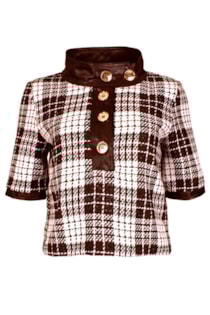 Blusa padrão pied-de-poule