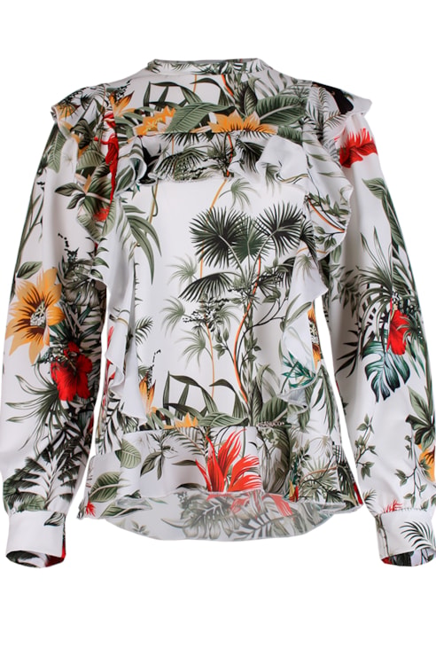 Camisola estampada com folho