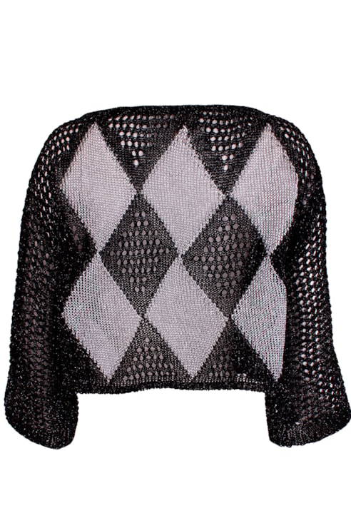Camisola de tricot losangos