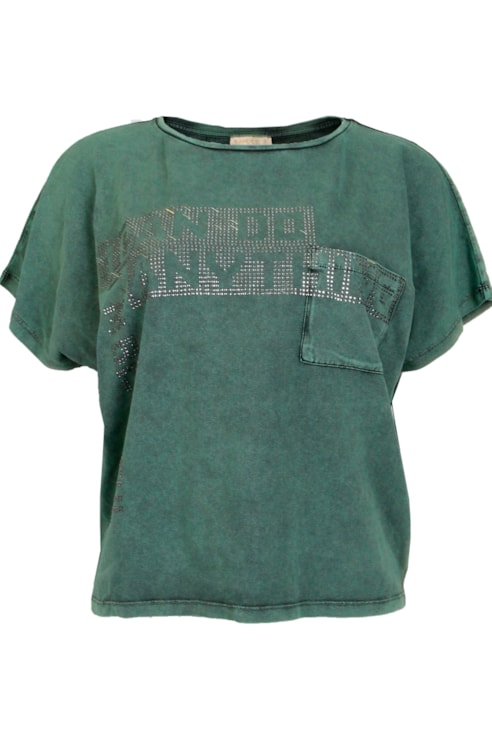 T-shirt com brilhos