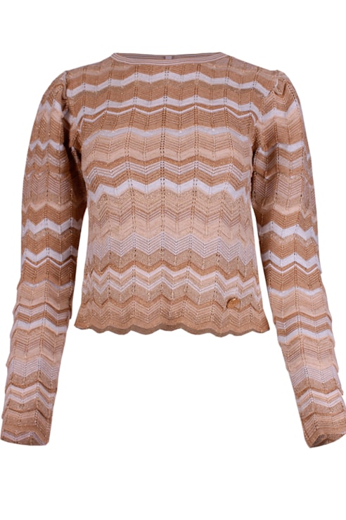 Camisola de tricot manga comprida