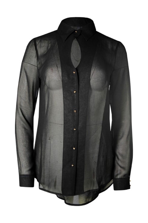 golden buttons blouse