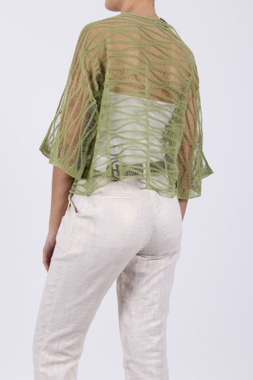 Blusa com transparência