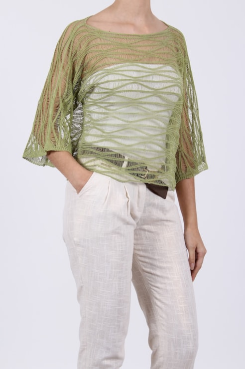 Blusa com transparência