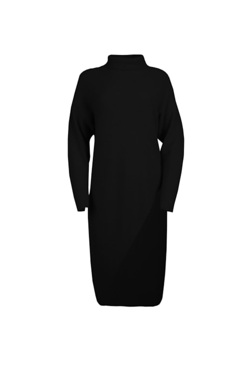 Vestido malha assimétrico