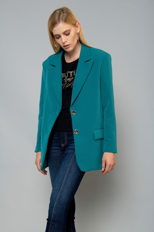 Blazer cruzado oversize