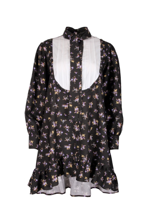 Vestido curto assimétrico