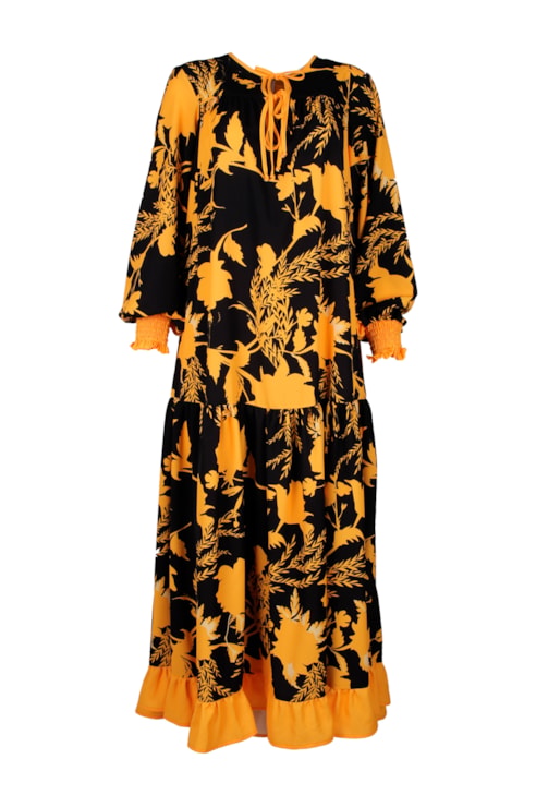 Vestido comprido fluido