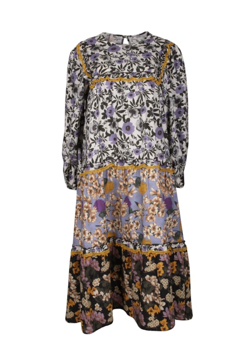 Vestido fluido estampado