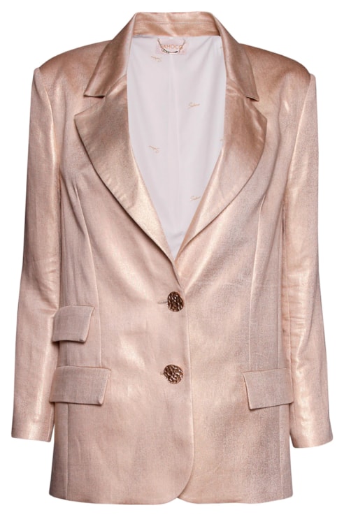 Blazer cruzado com botões