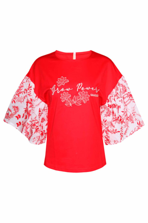 T-shirt maxi manga