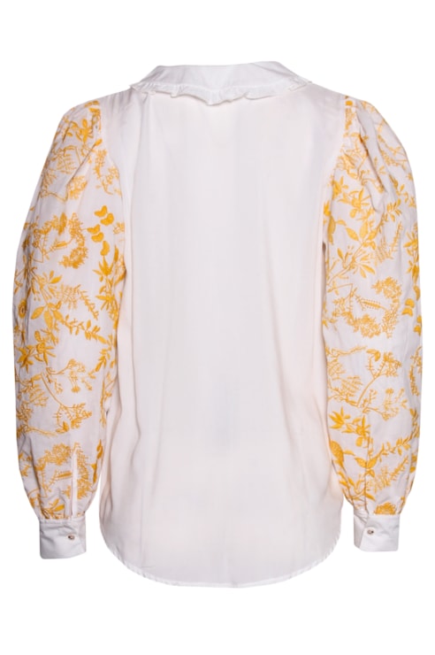 Camisa mix de tecidos
