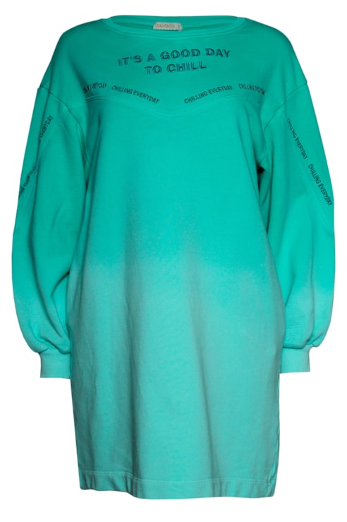 Camisola comprida de felpa